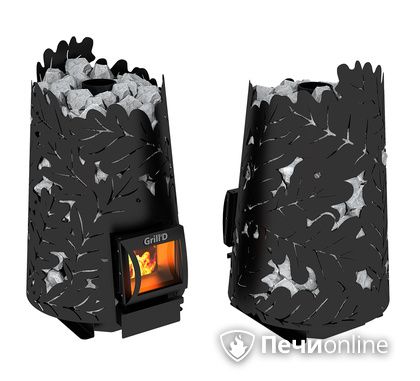 Дровяная печь-каменка GrillD Dubravo 180 short black в Урае