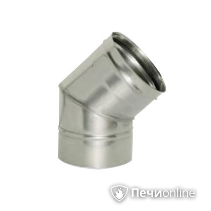 Дымоход Дымок Колено 45° одностенный 0.8 мм ОТНR_45 115 в Урае
