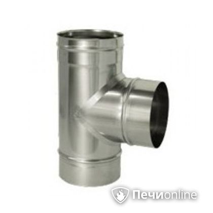 Дымоход Дымок Тройник 90° одностенный 0.8 мм TRHR90 150 в Урае