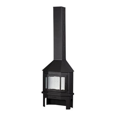 Печь-камин Бавария (Экокамин) Угловой Мюнхен, черный в Урае