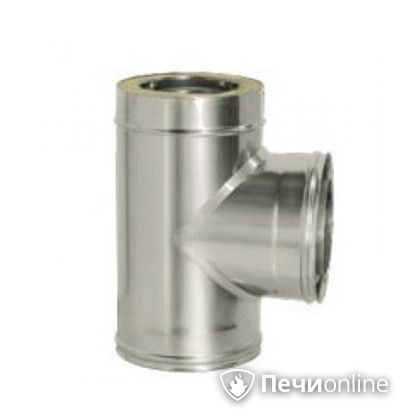 Дымоход Дымок Тройник 90° с изоляцией 0,8 мм. ТRFR90 150/230 в Урае