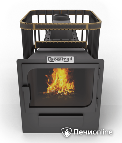Дровяные печи-каменки Сабантуй Квадро Чугун 24 панорама в Урае