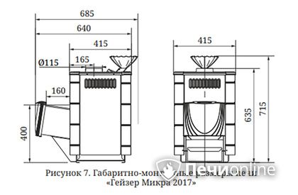 Дровяная печь-каменка TMF Гейзер Микра 2017 Inox ДА ЗК ТО терракота в Урае