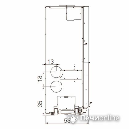 Каминная топка Edilkamin WINDO 70 nero в Урае