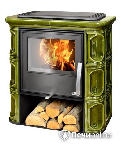 Печь-камин ABX Florencie, зеленая в Урае