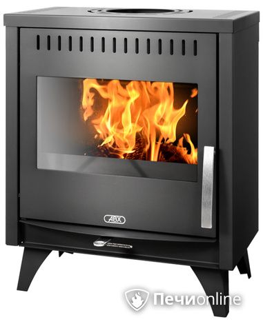 Печь-камин ABX Tampa, черная сталь в Урае