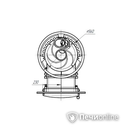 Дровяная печь-каменка Прометалл Атмосфера L сетка нержавейка в Урае