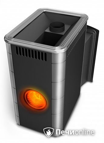 Дровяная банная печь TMF Аврора Inox Витра Иллюминатор антрацит НВ в Урае