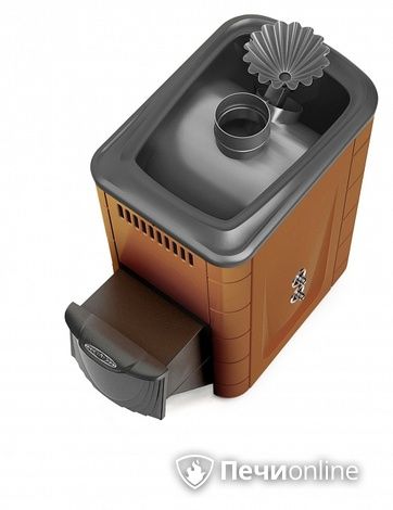 Дровяная банная печь TMF Ангара 2012 Inox ДА ЗК ТО терракота в Урае