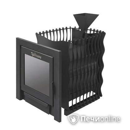 Дровяная банная печь Протопи Вулкан 14 Подкова Панорама в Урае