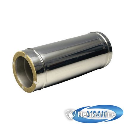 Дымоход УМК Сэндвич-труба 05м 130х200 Н+Оц 1,0мм 0,5мм по воде в Урае