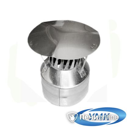 Дымоход УМК Оголовок с искрогасителем D80х160 Н+Н 0.5мм 0.5мм по воде в Урае