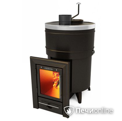 Дровяная банная печь TMF Скоропарка 2012 Inox Люмина черная бронза в Урае
