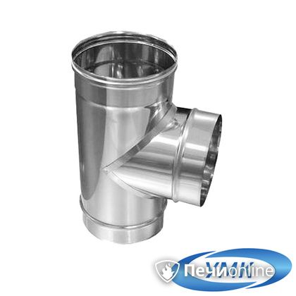 Дымоход УМК Тройник 90° D100 1.0мм нержавейка в Урае