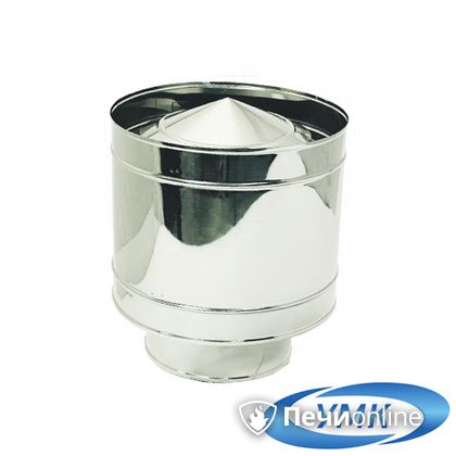 Дымоход УМК Зонт с дефлектором D120 0.5 мм нержавейка в Урае