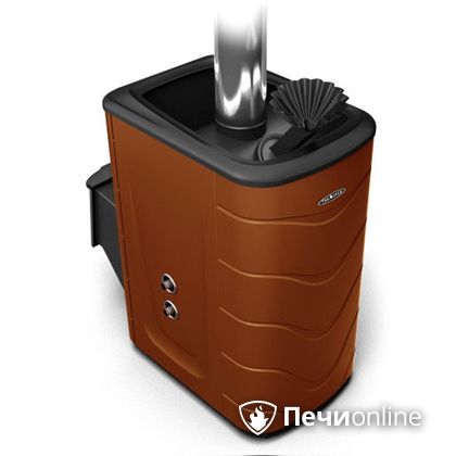 Дровяная банная печь TMF Гейзер 2014 Inox с теплообменником терракота в Урае