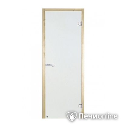 Дверь для бани Harvia Стеклянная дверь для сауны 7/19 коробка сосна сатин D71905М в Урае